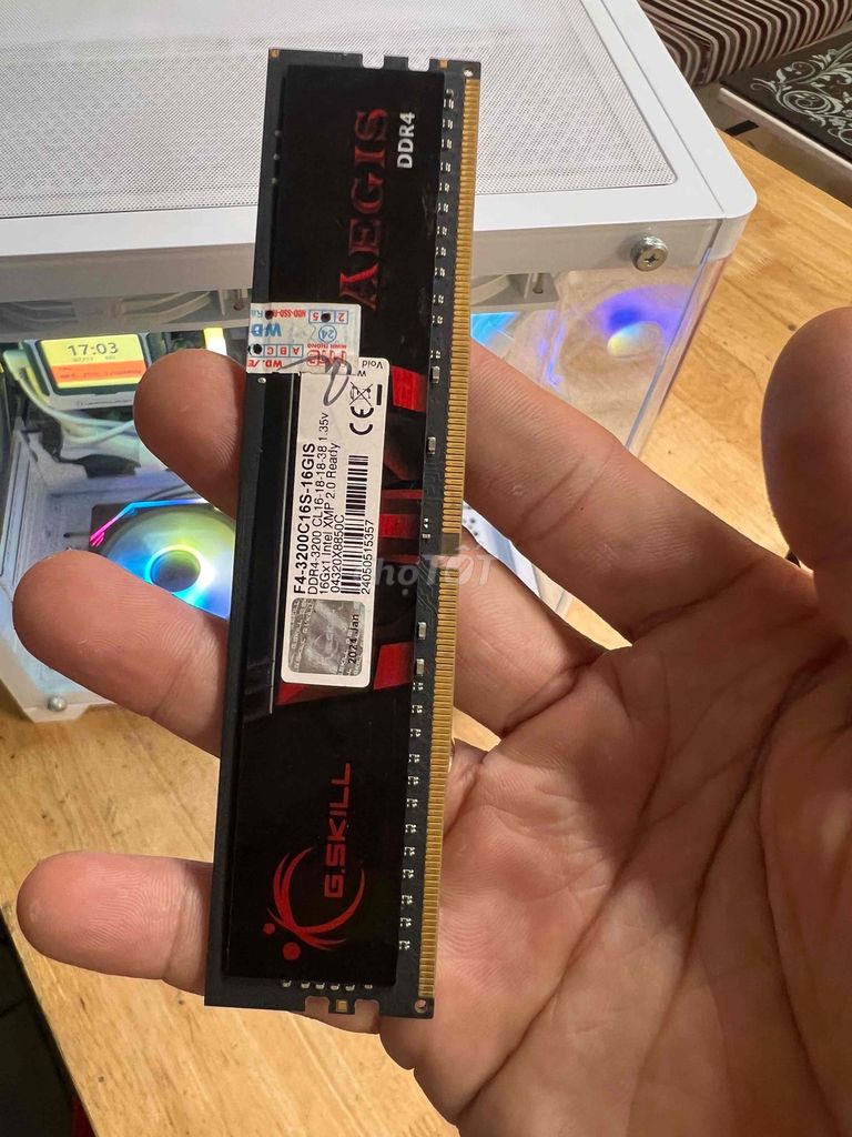 Ram D4 16gb 3200 còn bh. Mua bán Linh kiện (RAM, Card...) tại Thành phố Bến Tre Bến Tre được đăng bởi LAPTOP THANH LÂM hình 1