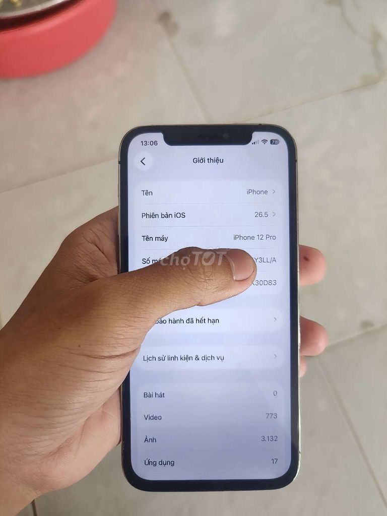 iPhone 12 Pro Vàng Đã thay vỏ. Mua bán Điện thoại tại Huyện Cái Bè Tiền Giang được đăng bởi Nê hình 1