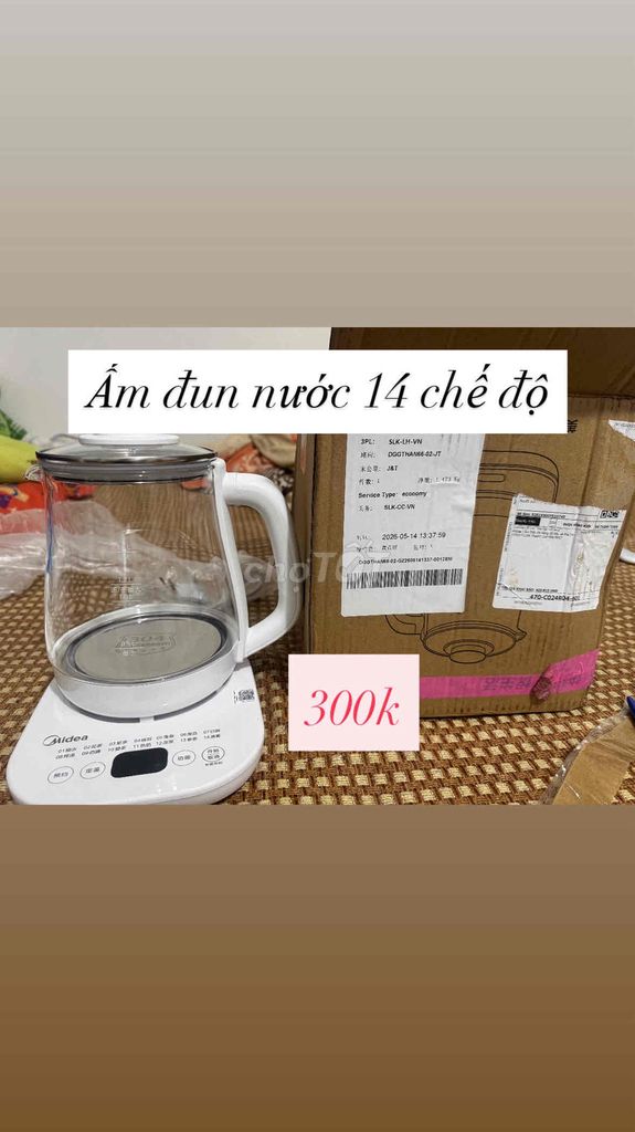 Ấm đun nước Midea Trắng 1.6L. Mua bán Bếp, lò, đồ điện nhà bếp tại Huyện Hoài Đức Hà Nội được đăng bởi Mạnh Ninh hình 1