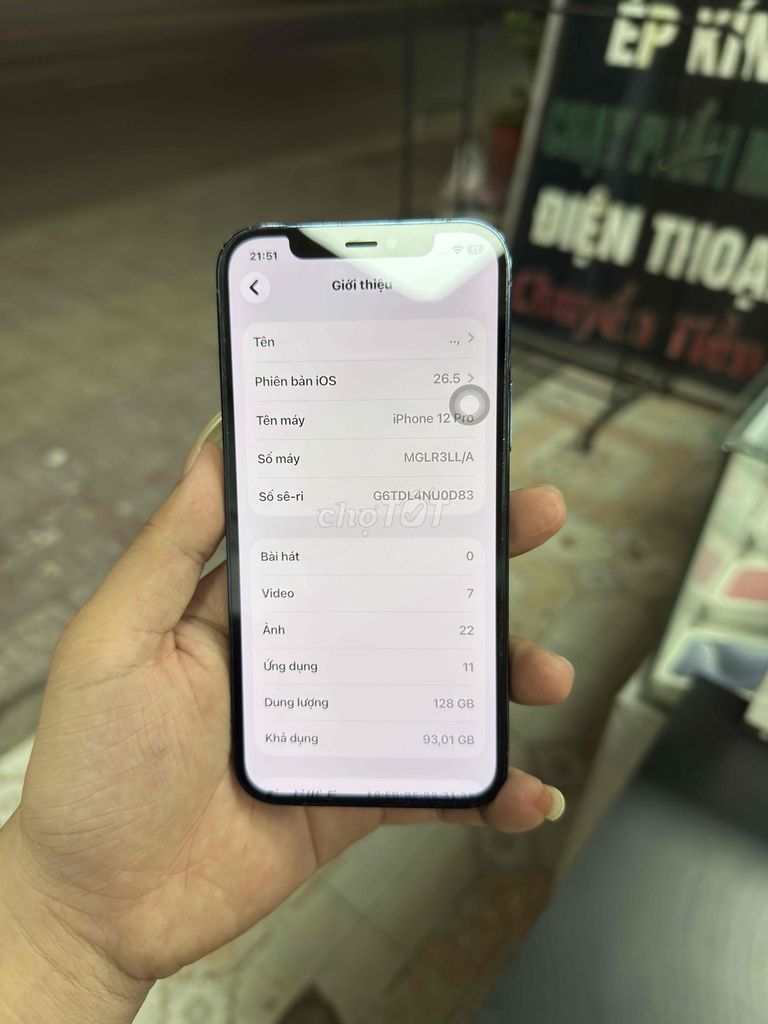 iPhone 12 Pro 128GB Xanh có hỗ trợ góp. Mua bán Điện thoại tại Thị xã Bến Cát Bình Dương được đăng bởi Vũ tuấn hình 1