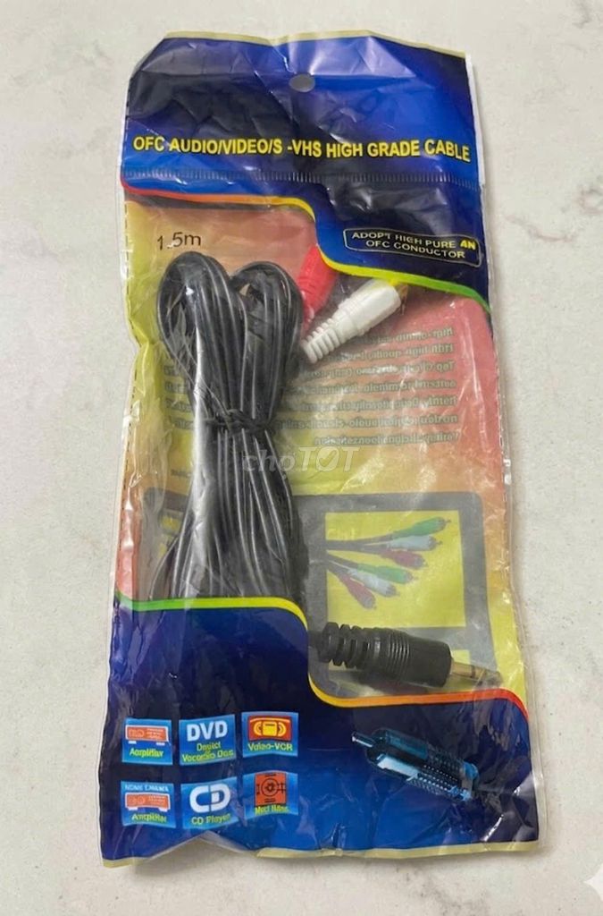 Dây Loa 1 Ra 2 Cáp Chuyển Đổi 3.5mm Sang AV (RCA) . Mua bán Phụ kiện (Màn hình, Chuột...) tại Thành phố Thủ Đức Tp Hồ Chí Minh được đăng bởi KHO SỈ COMPUTER HCM hình 1