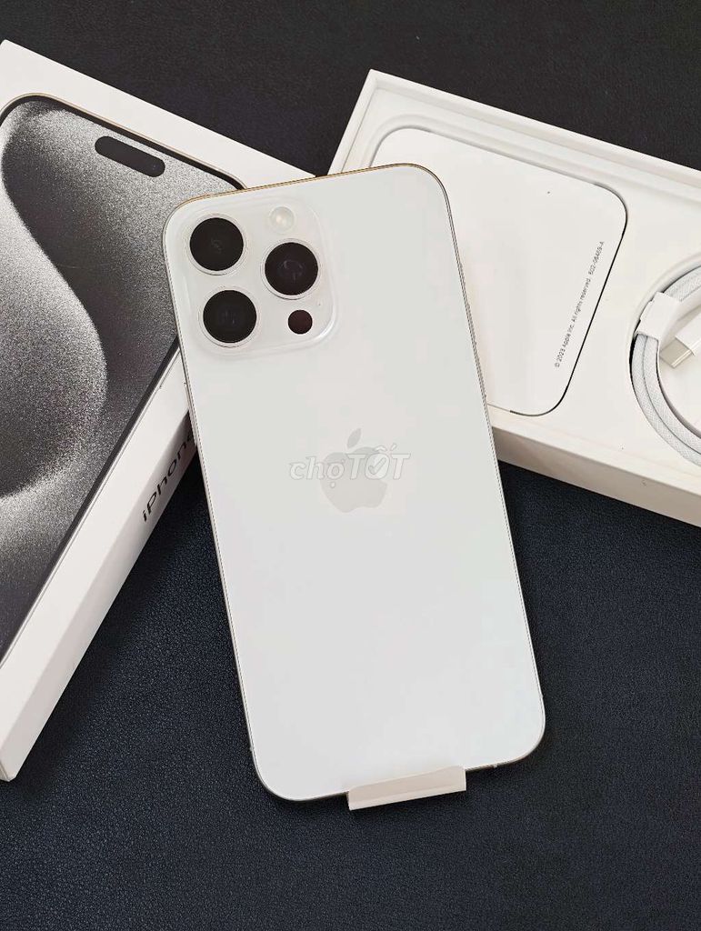 🍎IPHONE 15PROMAX 256GB TRẮNG LIKENEW FULLBOX 👇. Mua bán Điện thoại tại Quận Hải An Hải Phòng được đăng bởi 98 Ngô Gia Tự Hoàng Dũng Mobile Ngã 3 Văn Cao hình 1