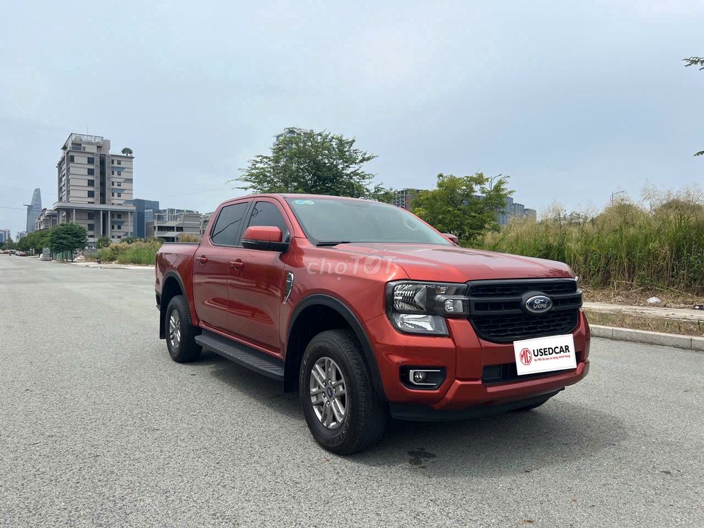 Ford Ranger 1 Cầu 2023 Đỏ Cam Chính Hãng Odo 47000