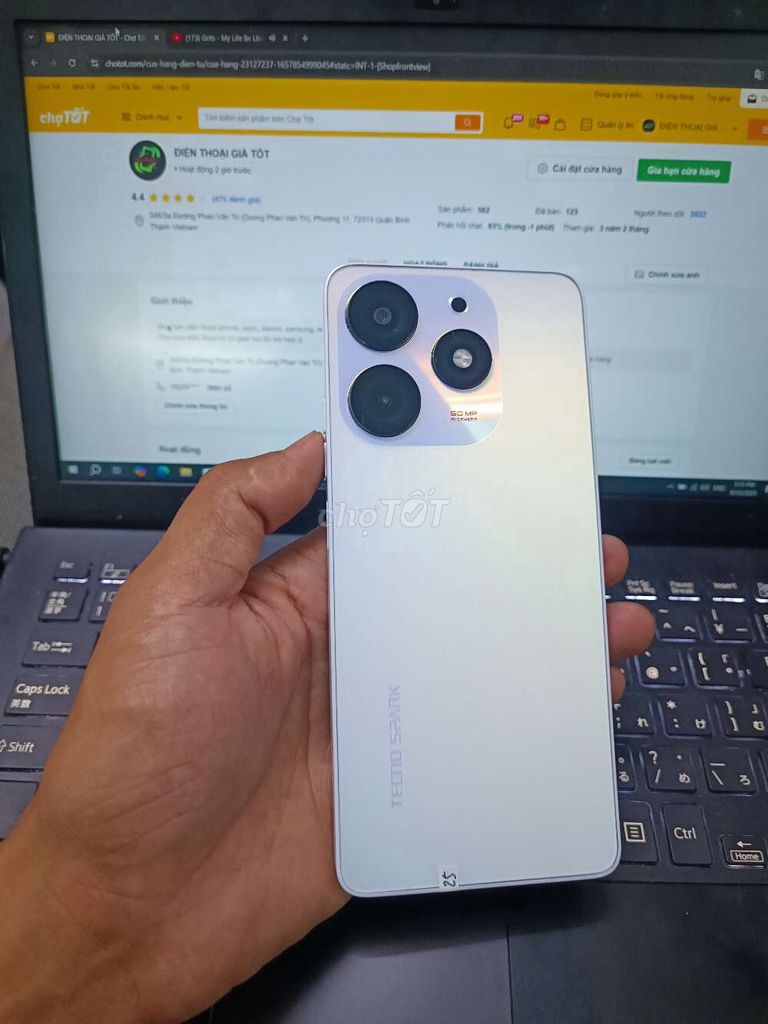 TECNO SPARK 10 PRO 8GB.128GB PIN 5000 HELIO G88. Mua bán Điện thoại tại Quận Bình Thạnh Tp Hồ Chí Minh được đăng bởi Dân Mobile hình 1
