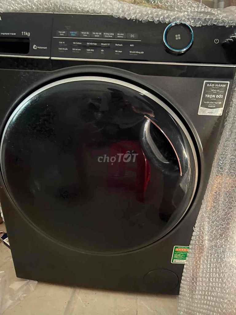 Máy giặt Aqua cửa trước 11kg Inverter Đen. Mua bán Máy giặt tại Quận Gò Vấp Tp Hồ Chí Minh được đăng bởi nini hình 1