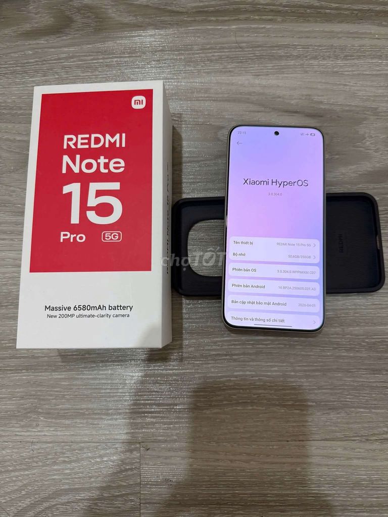 Xiaomi Redmi Note 15 Pro 5G 256GB Xám Titan. Mua bán Điện thoại tại Thành phố Thủ Đức Tp Hồ Chí Minh được đăng bởi Thu Hiền hình 1