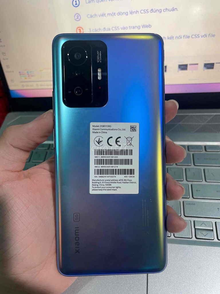 Xiaomi 11T 5G 128GB Xanh dương. Mua bán Điện thoại tại Thị xã Quảng Yên Quảng Ninh được đăng bởi Vu Ngoc Thanh Dat hình 1