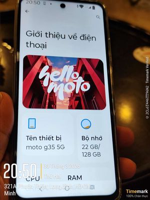 Motorola G35 5G 128GB Xanh lá Như Mới