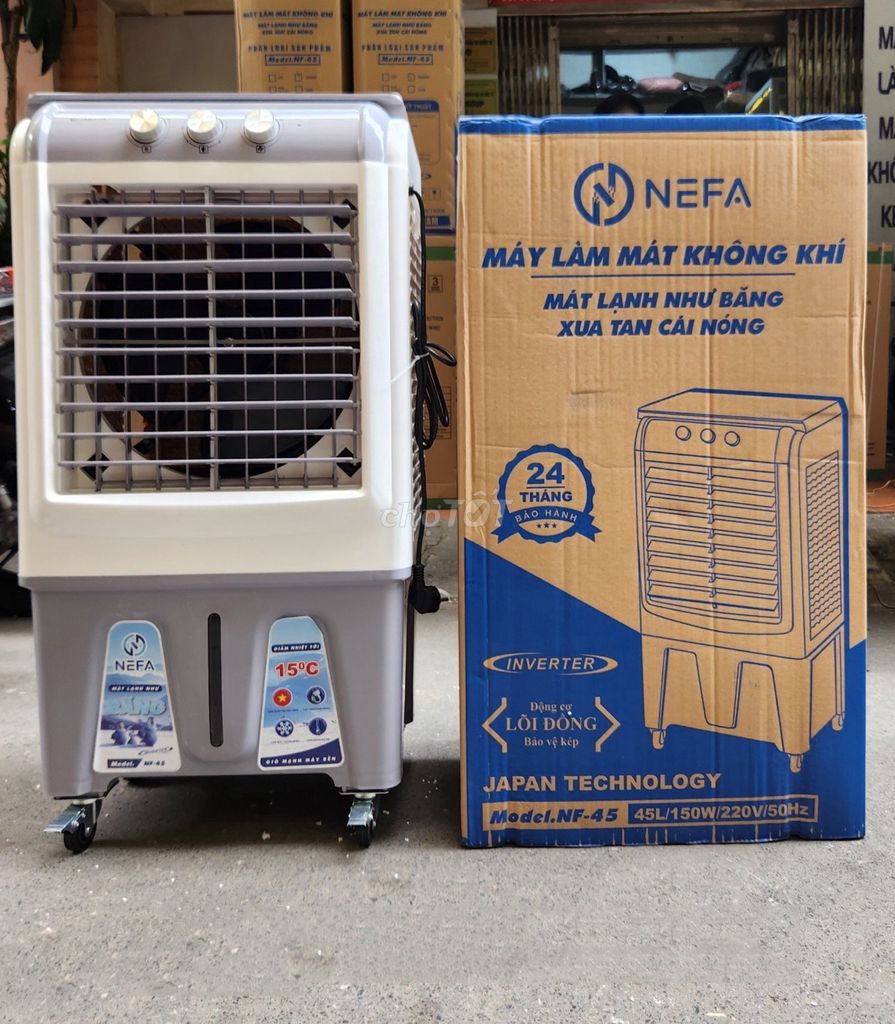 Quạt điều hòa Nefa NF45 45 lít phao bơm tự ngắt. Mua bán Quạt tại Thành phố Buôn Ma Thuột Đắk Lắk được đăng bởi Phương Lâm Audio hình 1