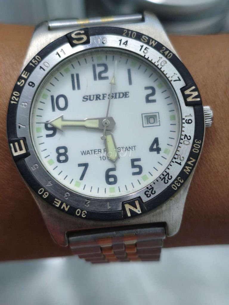 Đồng hồ Nhật(trắng)40mm,1 lịch,niềng xoay,dạ quang. Mua bán Đồng hồ tại Thành phố Huế Thừa Thiên Huế được đăng bởi Shop LucyHoang hình 2