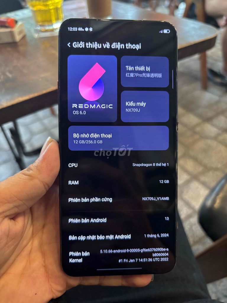 Nubia Redmagic 7S Pro 256GB Đen có nhận gl. Mua bán Điện thoại tại Quận Bình Tân Tp Hồ Chí Minh được đăng bởi Trần Minh hình 1
