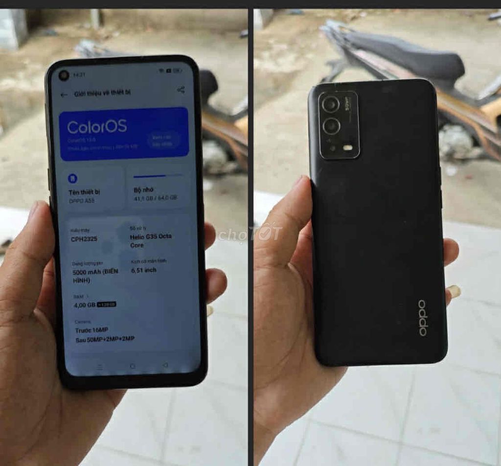 Oppo A55 64GB Đen. Mua bán Điện thoại tại Huyện Cần Đước Long An được đăng bởi Trần Tú hình 1
