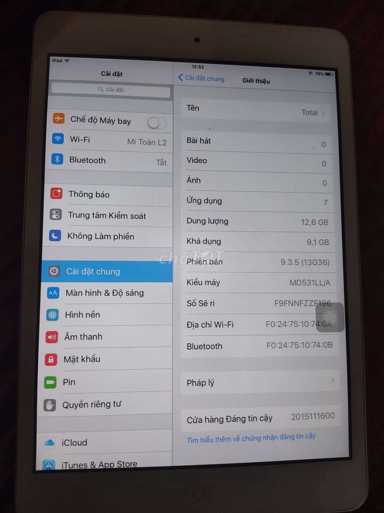 Ipad mini 1 wifi