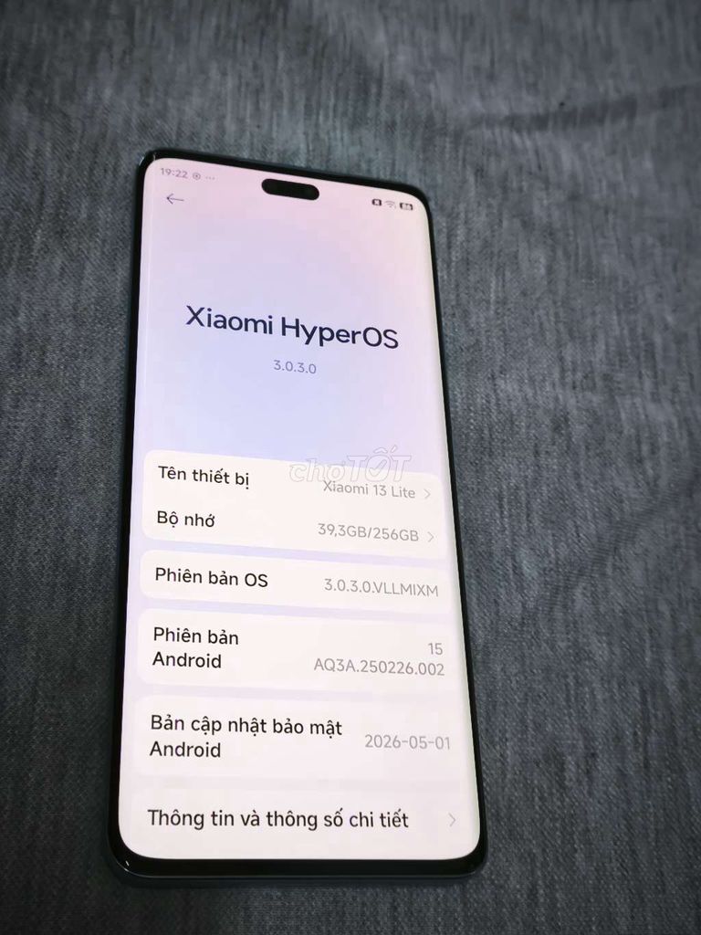 Dư bán Xiaomi 13 Lite 5G 8/256gb màn zin đẹp có gl. Mua bán Điện thoại tại Quận 8 Tp Hồ Chí Minh được đăng bởi Đức  hình 1
