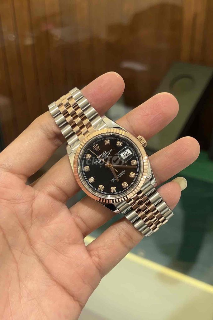 rolex datejust 126231 mặt đen 36mm