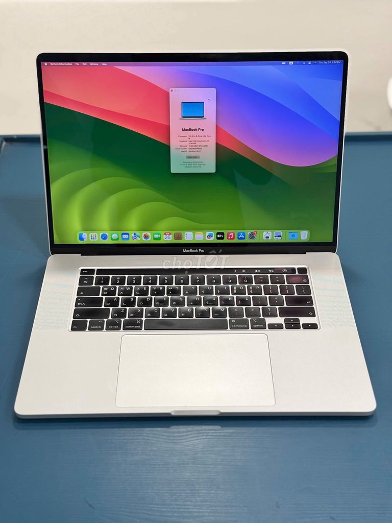 Macbook Pro 2019 16inch i9 16GB 1TB Silver Likenew