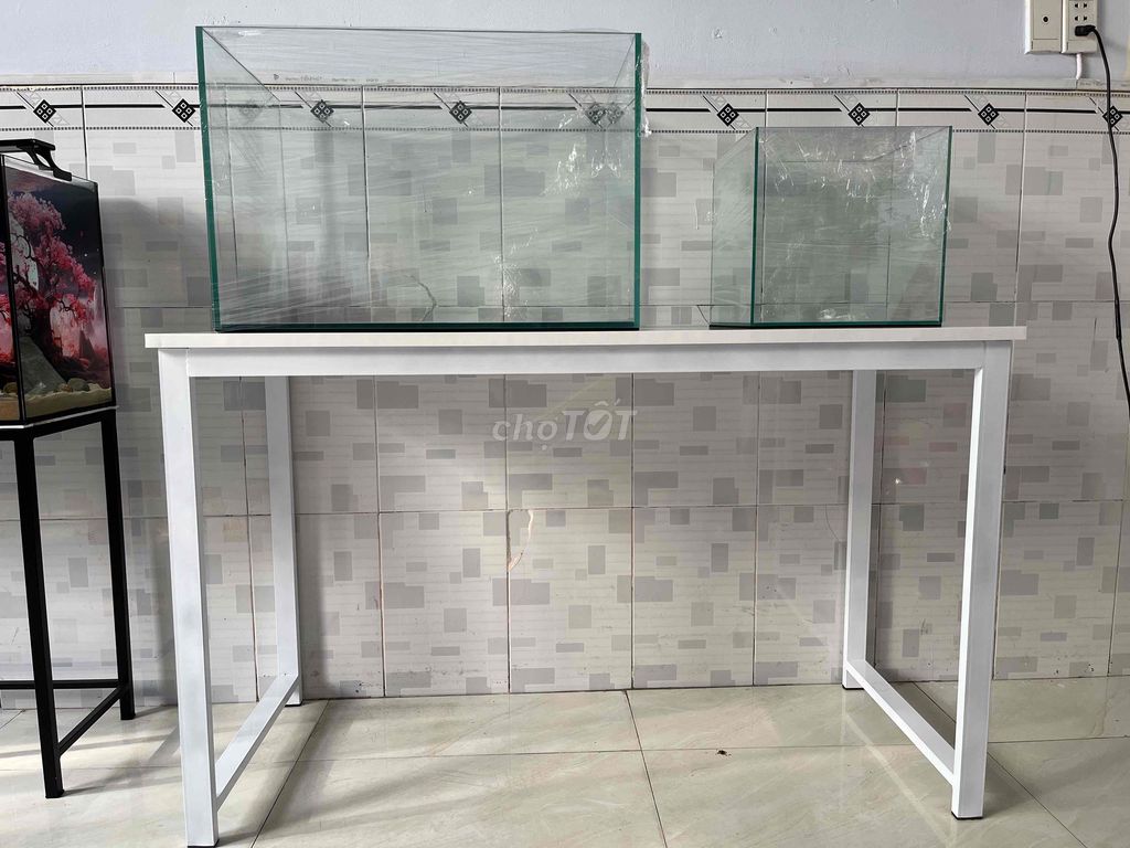 Bàn Gỗ MDF Sắt Trắng 120x50x75cm Mới 100%. Mua bán Bàn ghế tại Quận Bình Tân Tp Hồ Chí Minh được đăng bởi Trần Hiệp hình 1