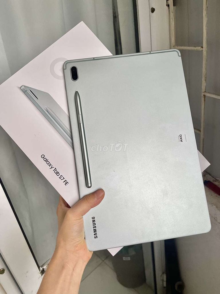 Samsung Tab S7 FE Fullbox Đẹp 99% Only Wifi Bh T8