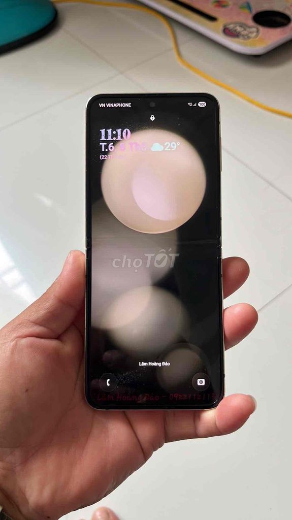 Samsung Galaxy Z Flip5 Trắng Đã sử dụng. Mua bán Điện thoại tại Huyện Đầm Dơi Cà Mau được đăng bởi Tổ BVANTT hình 1