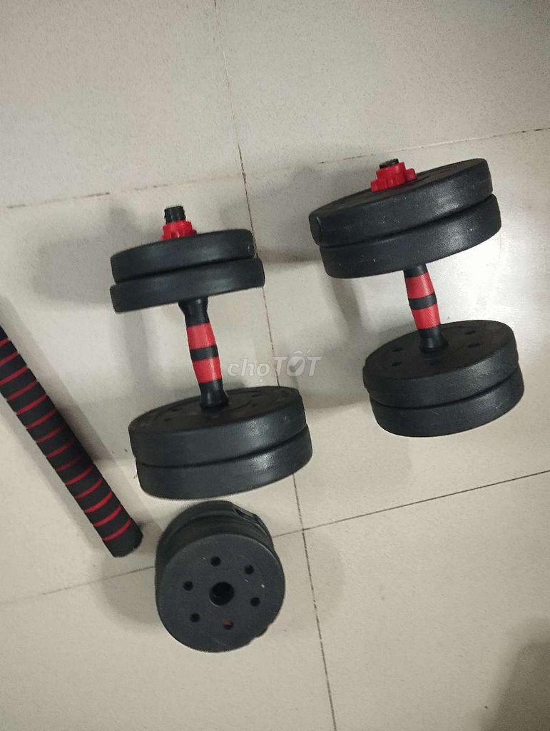 Bộ tạ tập gym tại nhà còn sử dụng tốt