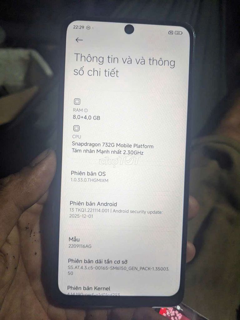 Xiaomi Redmi Note 12 Pro 8GB/128GB full tn. Mua bán Điện thoại tại Quận 12 Tp Hồ Chí Minh được đăng bởi cầm điện thoại giá tốt hình 1