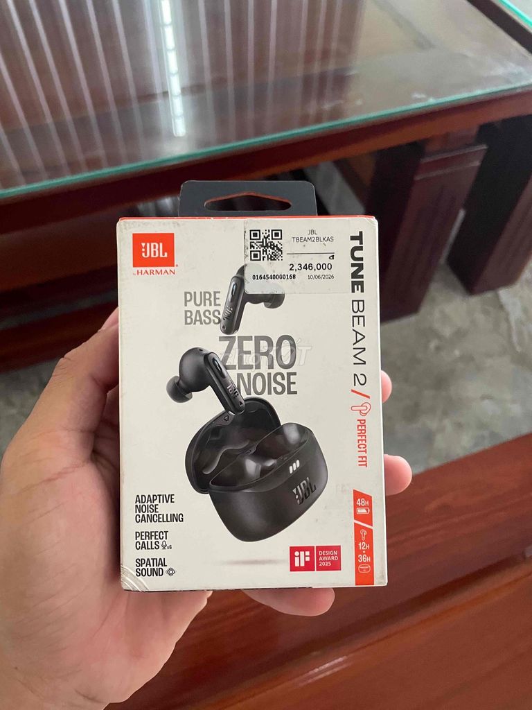 Tai nghe Bluetooth JBL Tune Beam 2 Đen Chống ồn. Mua bán Tivi, Âm thanh tại Thành phố Buôn Ma Thuột Đắk Lắk được đăng bởi Nguyễn Phan Thái Bảo hình 1