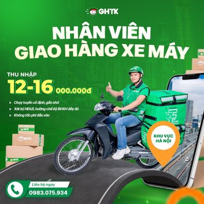 TUYỂN  NHÂN VIÊN GIAO HÀNG TUYẾN CỐ ĐỊNH