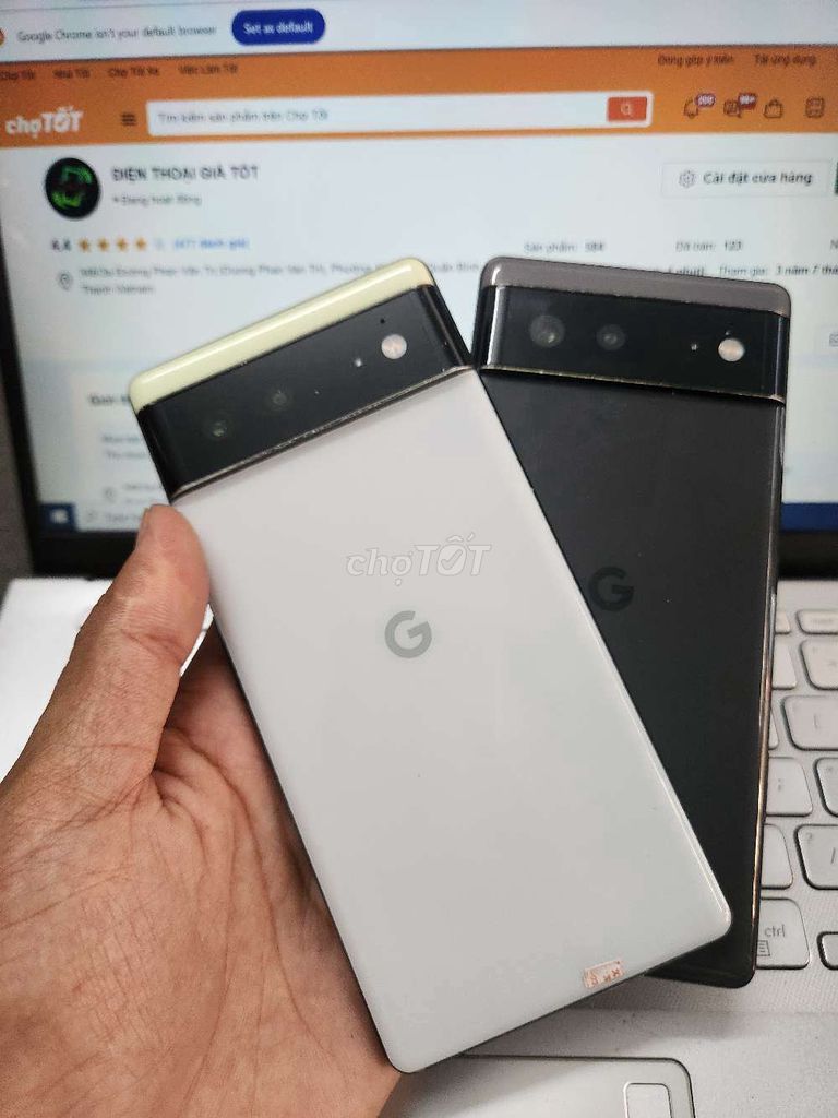 GOOGLE PIXEL 6 8GB.128GB CHÍP TENSOR PIN 4614 ZIN. Mua bán Điện thoại tại Quận Bình Thạnh Tp Hồ Chí Minh được đăng bởi Dân Mobile hình 1