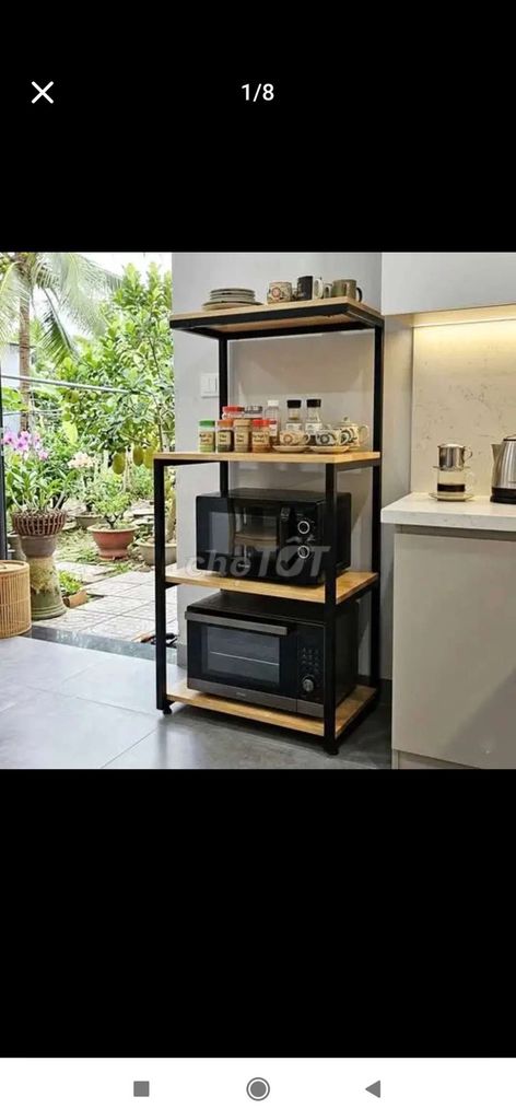 Kệ để lò vi sóng 120x60x35cm. Mua bán Tủ, kệ gia đình tại Quận Bình Tân Tp Hồ Chí Minh được đăng bởi Vũ Gia hình 1