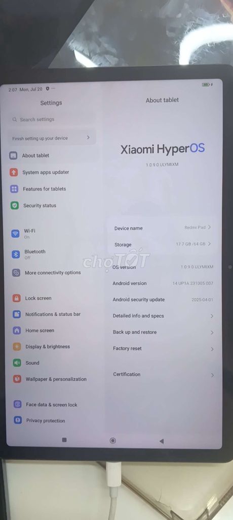 Xiaomi Redmi Pad 3GB/64GB Bạc. Mua bán Máy tính bảng tại Quận Gò Vấp Tp Hồ Chí Minh được đăng bởi Chí Hướng Group  hình 1