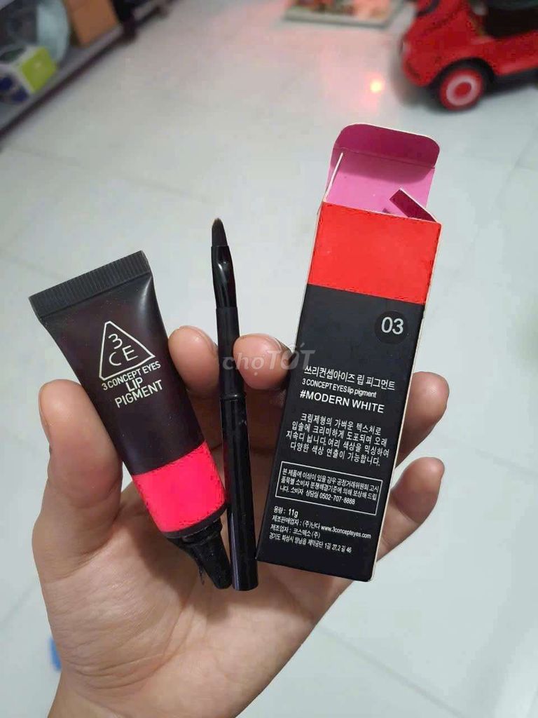 Son môi 3CE Lip Pigment Nữ. Mua bán Phụ kiện thời trang khác tại Thành phố Vĩnh Long Vĩnh Long được đăng bởi ST STORE chuyên sỉ hình 1