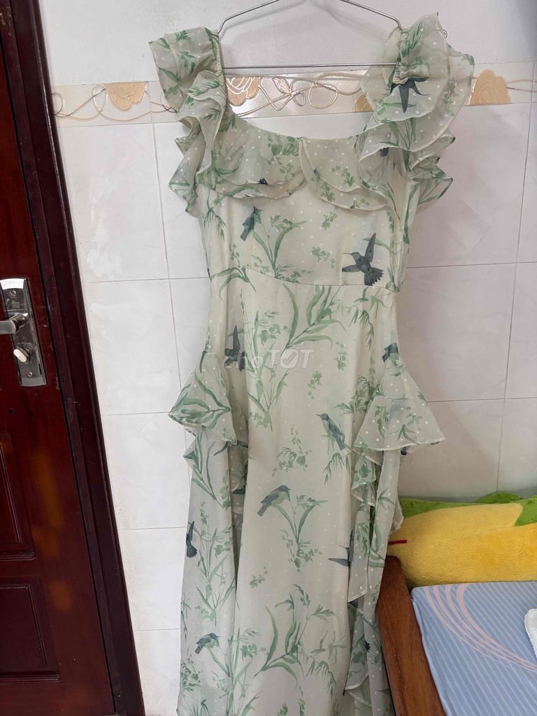 Đầm voan nữ trắng họa tiết size S. Mua bán Quần áo tại Huyện Lấp Vò Đồng Tháp được đăng bởi Su Mol hình 1