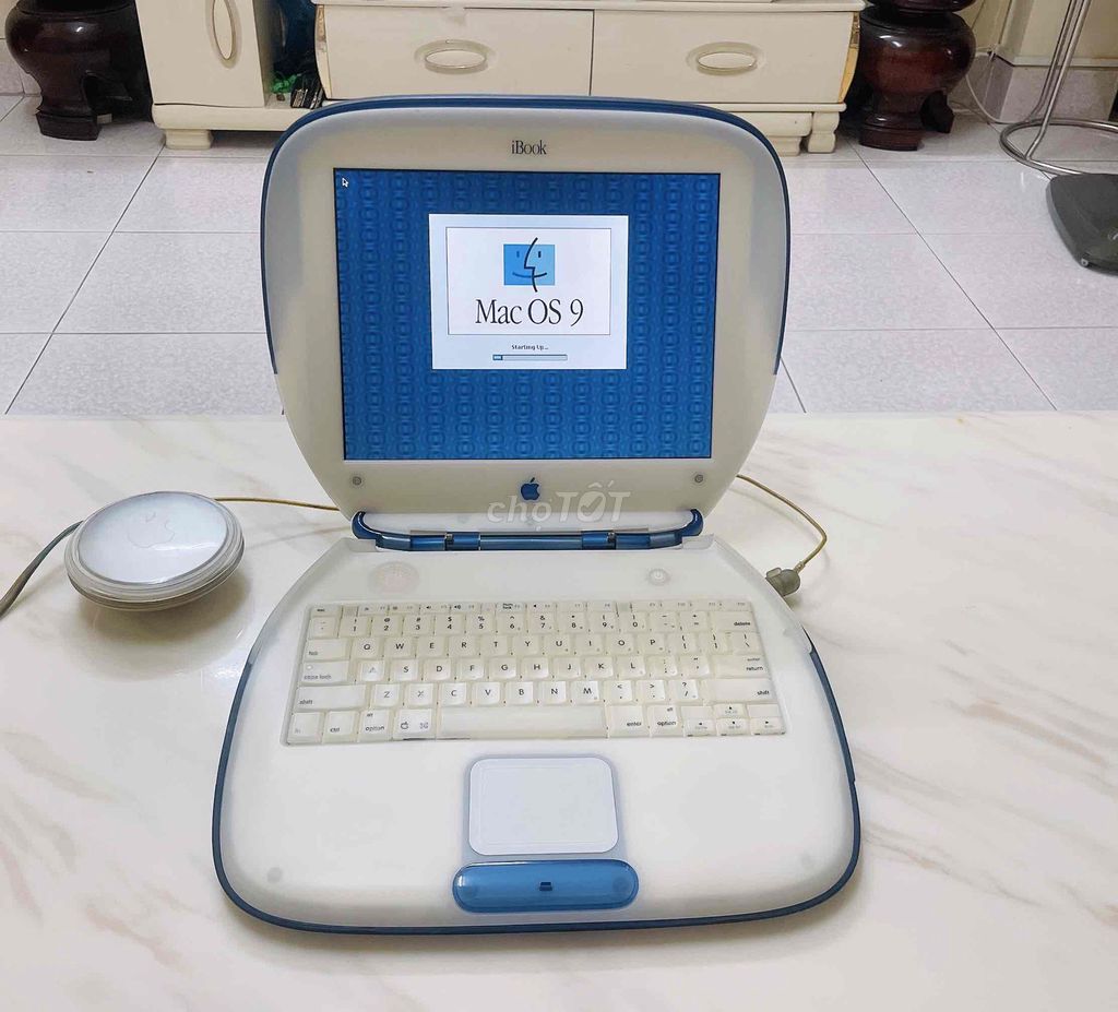 Apple iBook G3 1999 Xanh, đủ sạc zin nguyên bộ. Mua bán Laptop tại Quận Tân Bình Tp Hồ Chí Minh được đăng bởi Danh Danh hình 1
