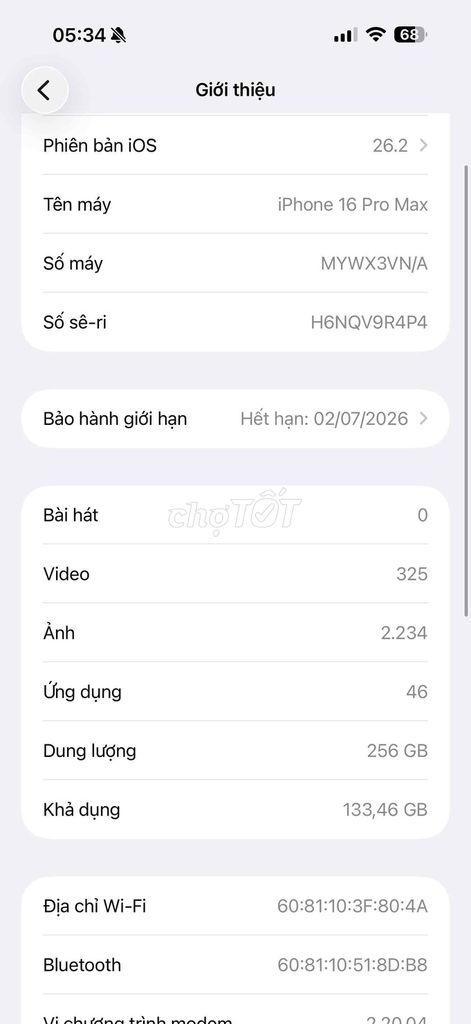 Apple iPhone 16 Pro Max 256GB. Mua bán Điện thoại tại Thành phố Nam Định Nam Định được đăng bởi trần minh đức hình 1