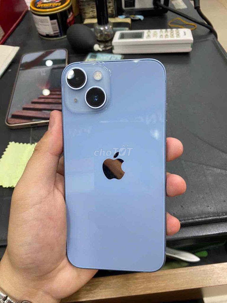 Iphone 14 xanh nhạt bản 128gb Việt Nam Còn bảo hàn. Mua bán Điện thoại tại Thành phố Thủ Dầu Một Bình Dương được đăng bởi Ngọc Tây Tech hình 1