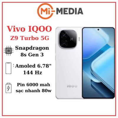 IQOO Z9 TUBO 8/256 NEW 100% NGUYÊN SEAL FULL VIỆT. Mua bán Điện thoại tại Quận Ninh Kiều Cần Thơ được đăng bởi shop một chín tám tám