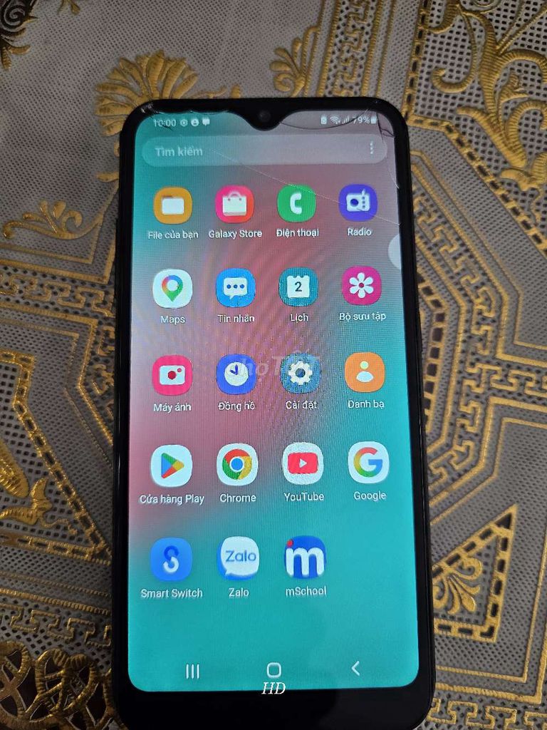 Samsung Galaxy A Đen Nứt kính. Mua bán Điện thoại tại Quận 7 Tp Hồ Chí Minh được đăng bởi Cô Tuệ hình 1