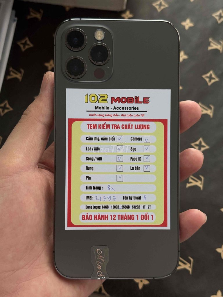 iPhone 12 Pro 128GB Graphite máy đẹp net. Mua bán Điện thoại tại Thành phố Buôn Ma Thuột Đắk Lắk được đăng bởi Nguyễn Hoàng hình 1