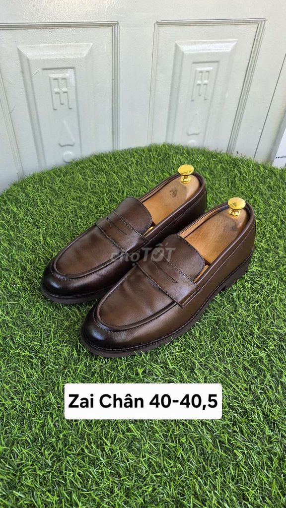Giày lười Nam Da thật Nâu size 40.5. Mua bán Giày dép tại Huyện Nhơn Trạch Đồng Nai được đăng bởi Túi Si Ngọc Khánh  hình 1
