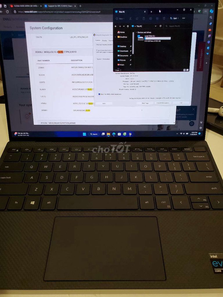 Dell xps 9310 i7 1195g7 16gb 1tb 4k oled