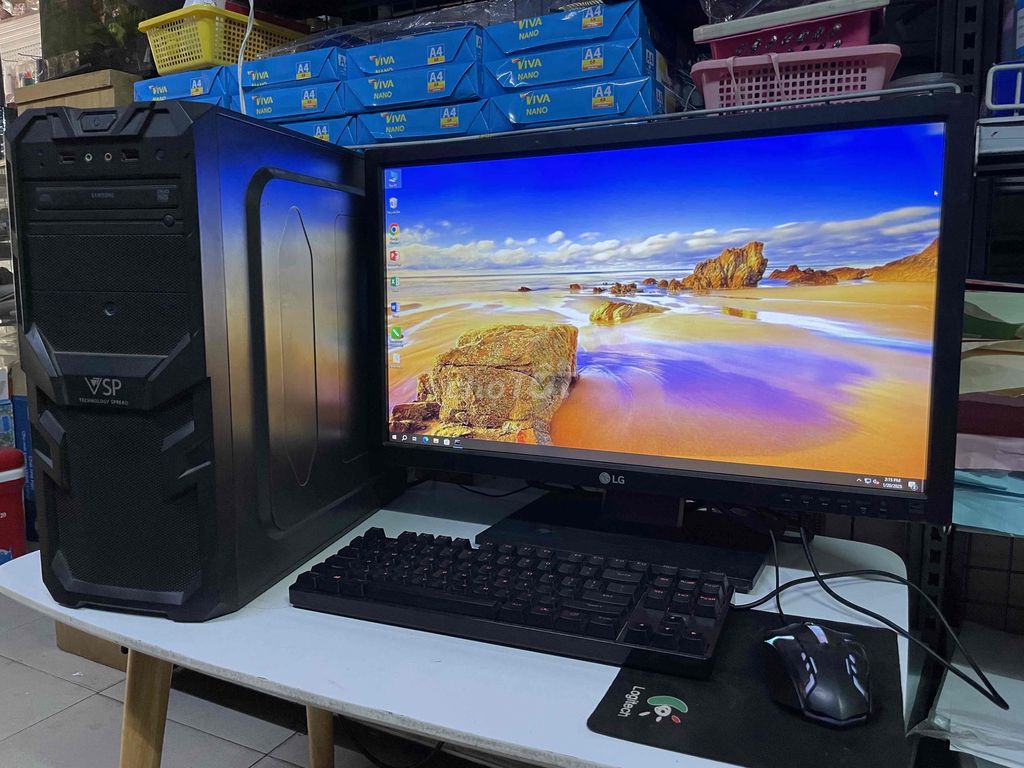 Bộ PC i5 ram8G/SSD256/VGA/ màn24in Fullhd