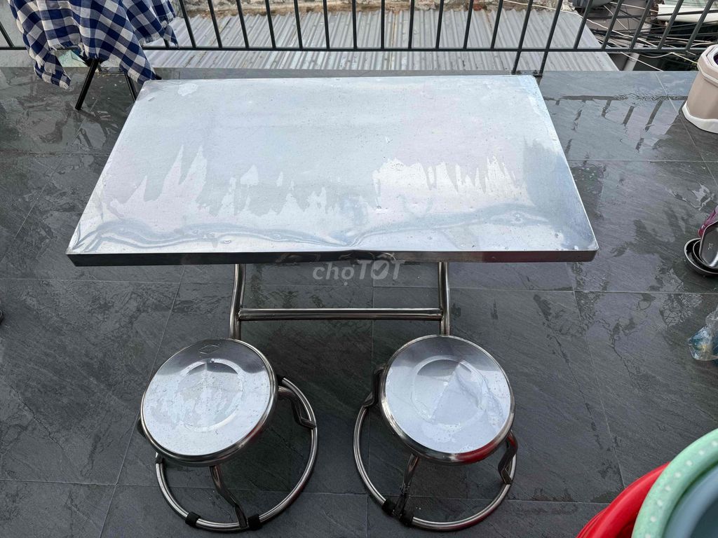 Bộ bàn ghế Inox 304 Quy Phúc. Mua bán Bàn ghế tại Quận Thanh Khê Đà Nẵng được đăng bởi Lynh hình 1