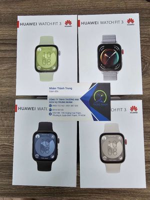 Huawei Watch Fit 3 Trắng dây silicol mới 100% seal