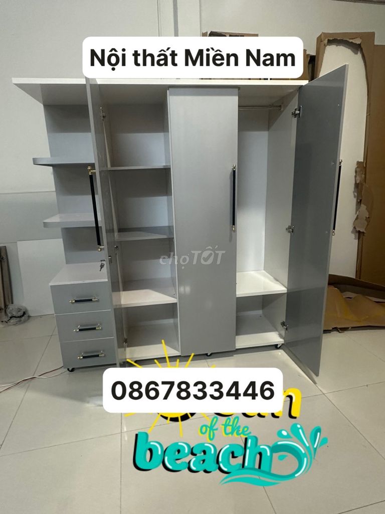 Tủ 180x160 miễn phí lắp đặt và giao hàng