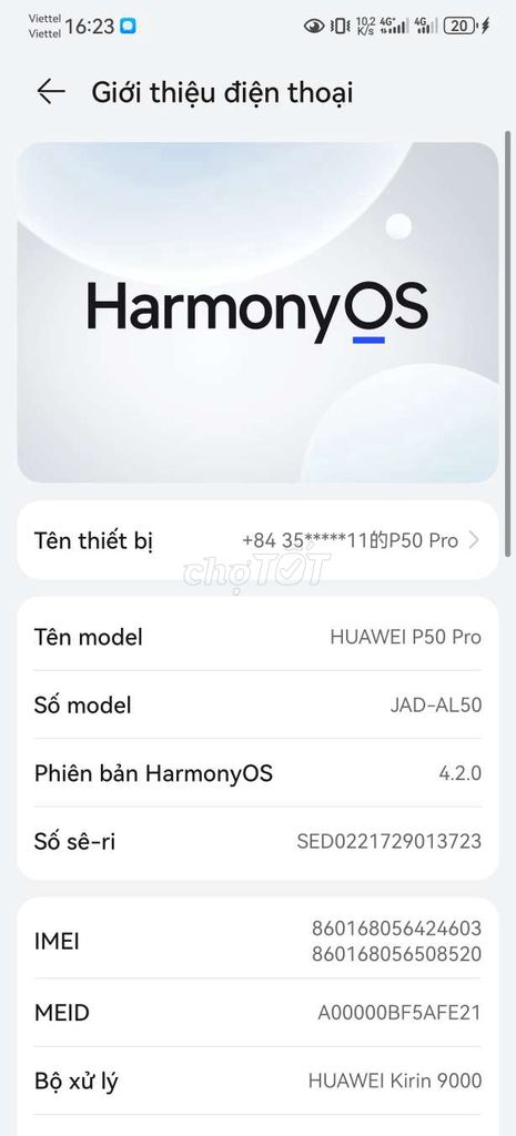 Huawei P50 Pro 8GB/256GB. Mua bán Điện thoại tại Quận Hà Đông Hà Nội được đăng bởi pham van vinh hình 1