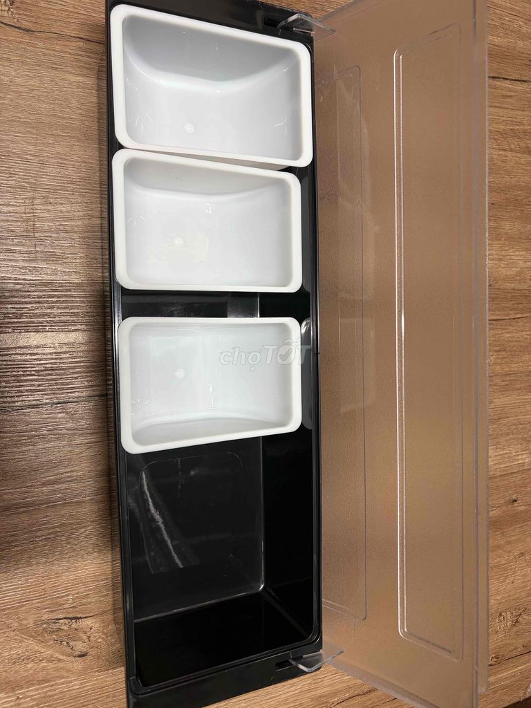 Hộp đựng gia vị Nhựa Đen, Trắng, Trong suốt. Mua bán Dụng cụ nhà bếp tại Quận 1 Tp Hồ Chí Minh được đăng bởi mi hình 1