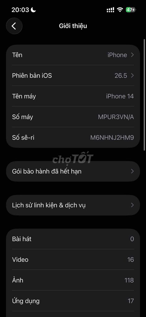 Apple iPhone 14 128GB Đã qua sử dụng Lỗi chân sạc. Mua bán Điện thoại tại Quận Hải Châu Đà Nẵng được đăng bởi 成达 hình 1