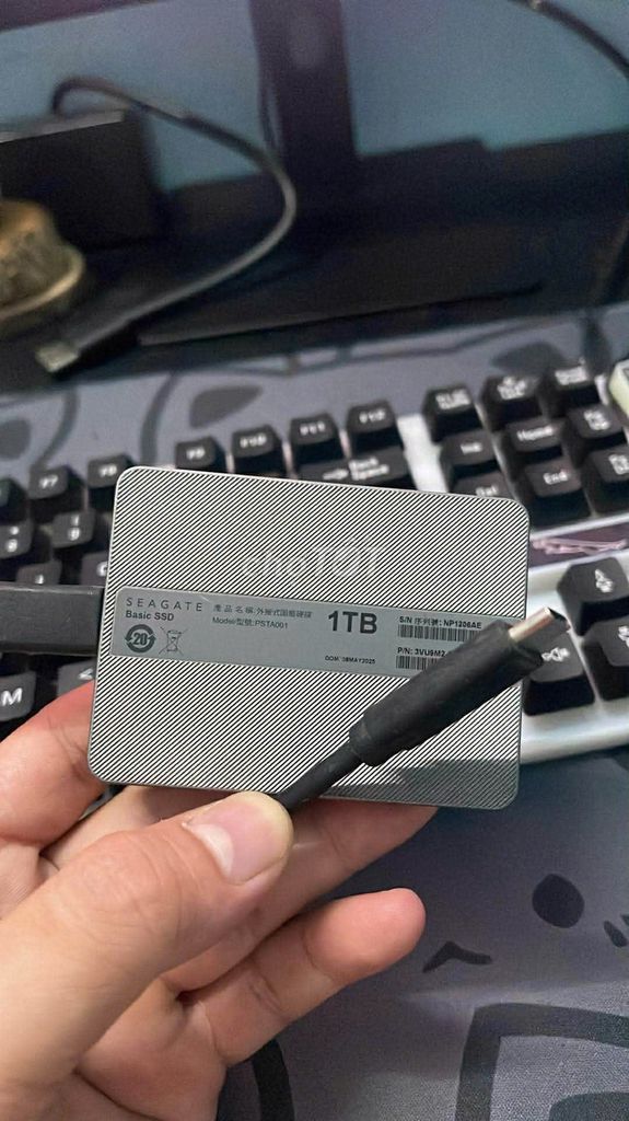 Ổ cứng SSD di động Seagate PSTA001 1TB Xám. Mua bán Linh kiện (RAM, Card...) tại Huyện Xuân Lộc Đồng Nai được đăng bởi An  hình 1