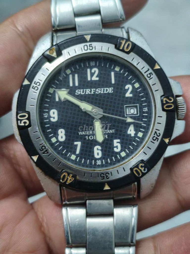 Đồng hồ Nhật(đen) 40mm, 1 lịch,niềng xoay,dạ quang. Mua bán Đồng hồ tại Thành phố Huế Thừa Thiên Huế được đăng bởi Shop LucyHoang hình 1