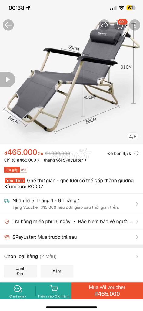 Ghế dựa còn vài cái sale